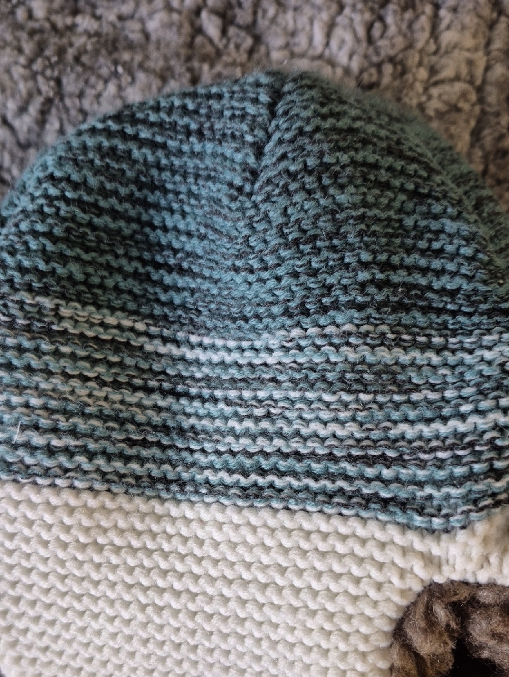 3M Thinsulate Knit Trapper Hat - Teal & Brown (706) - Picture 6 of 6
